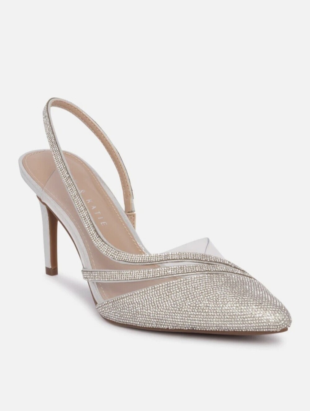 New Kelly &Katie Embellished Slingback Pointed-Toe Heel